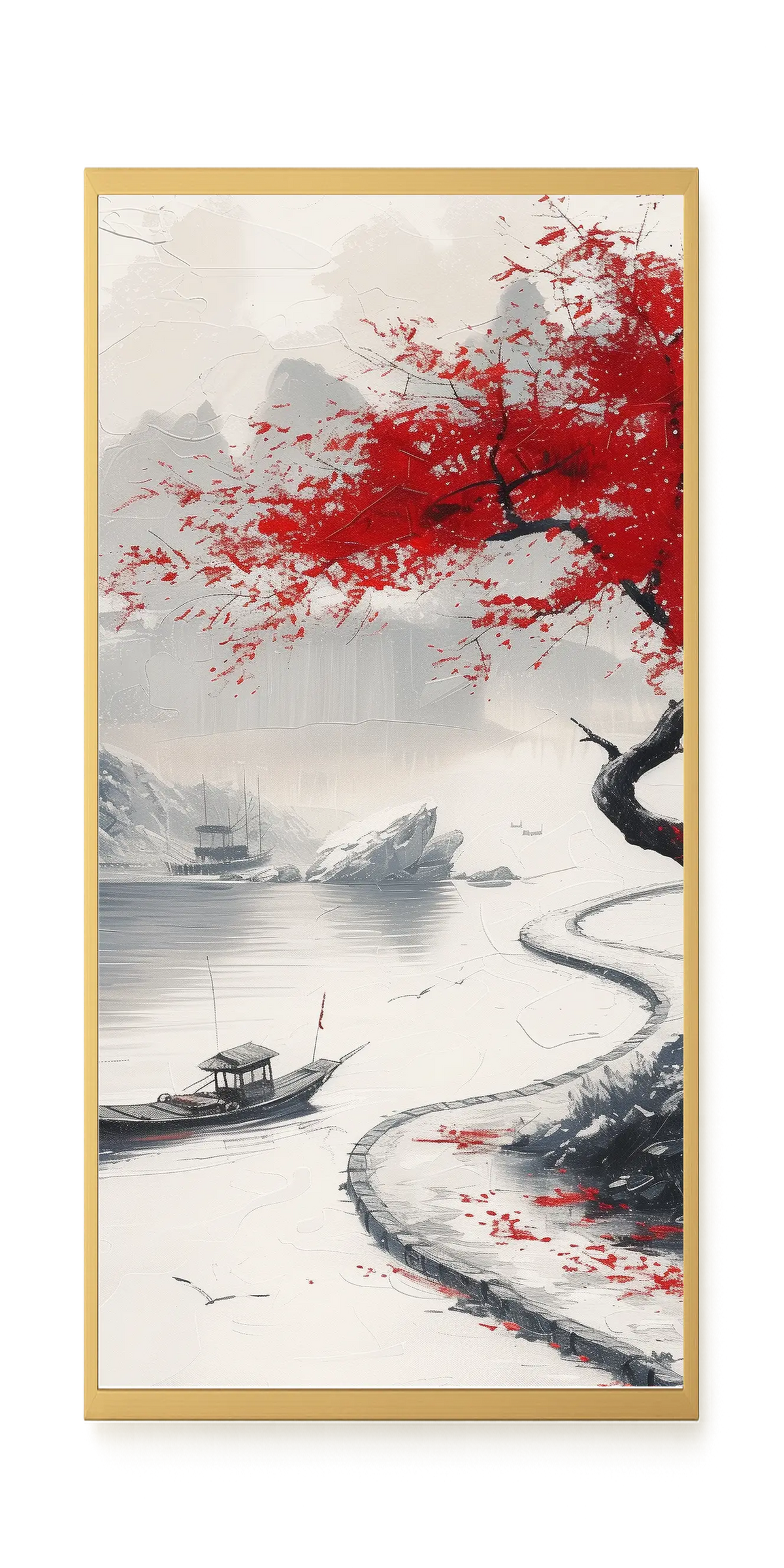 Red Tree Canvas Wall Art