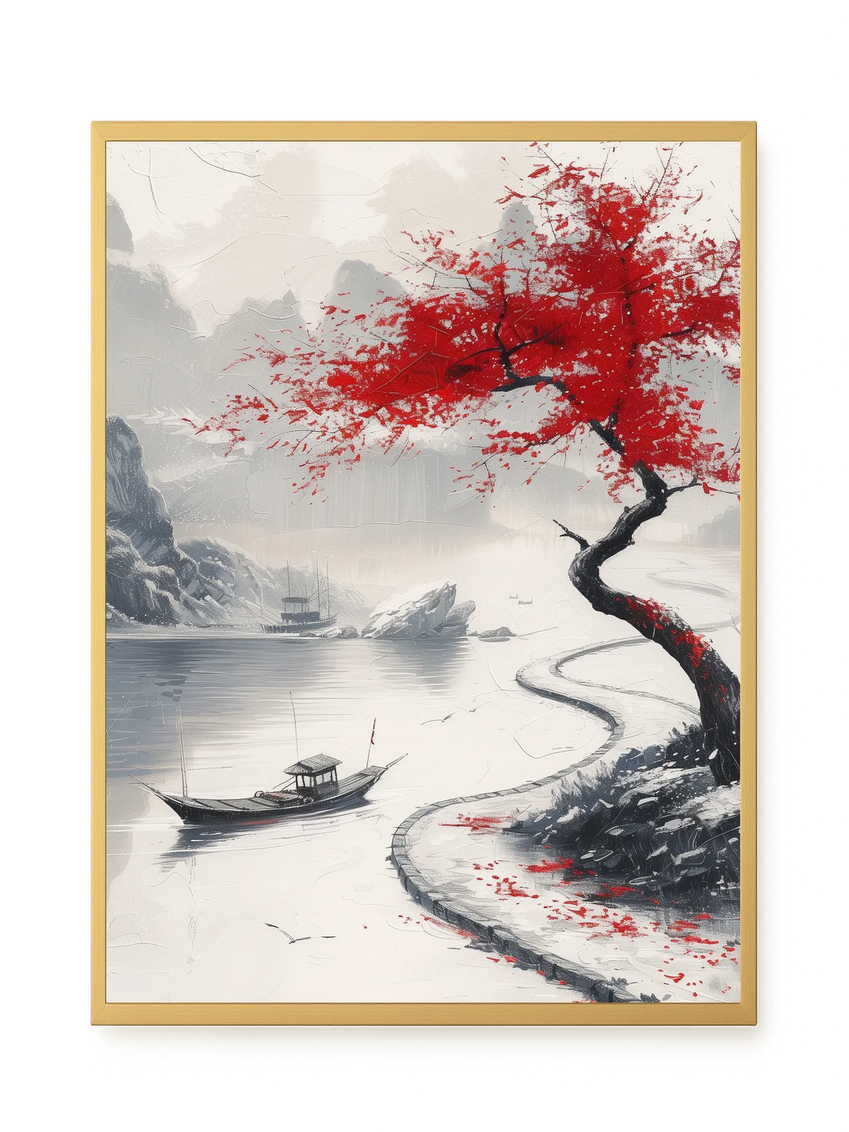 Red Tree Canvas Wall Art