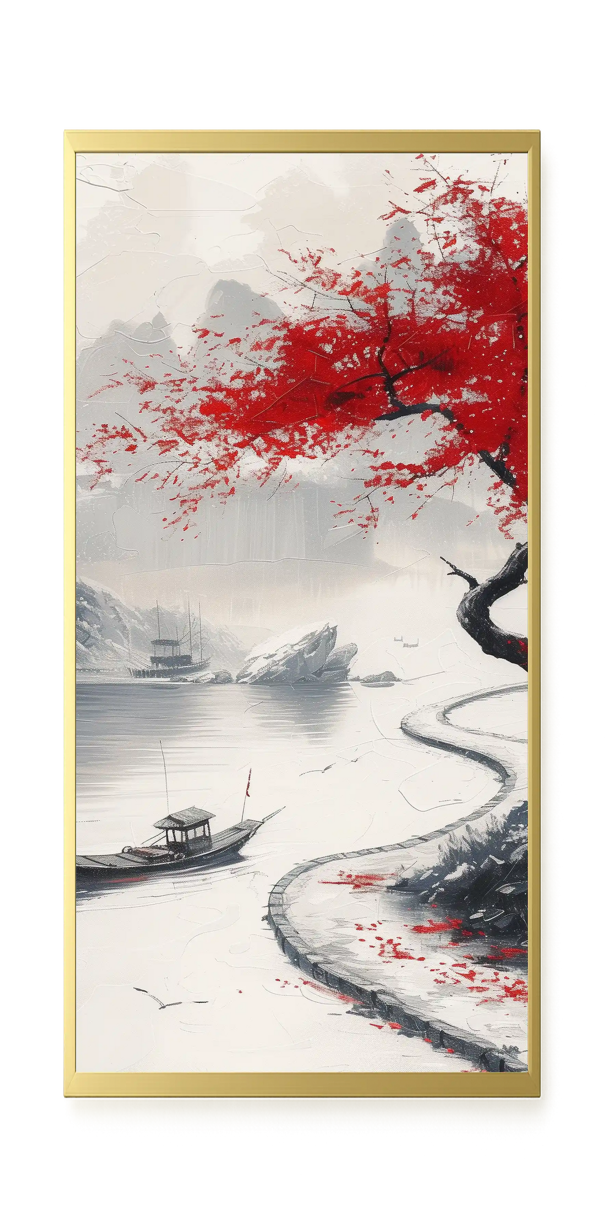 Red Tree Canvas Wall Art