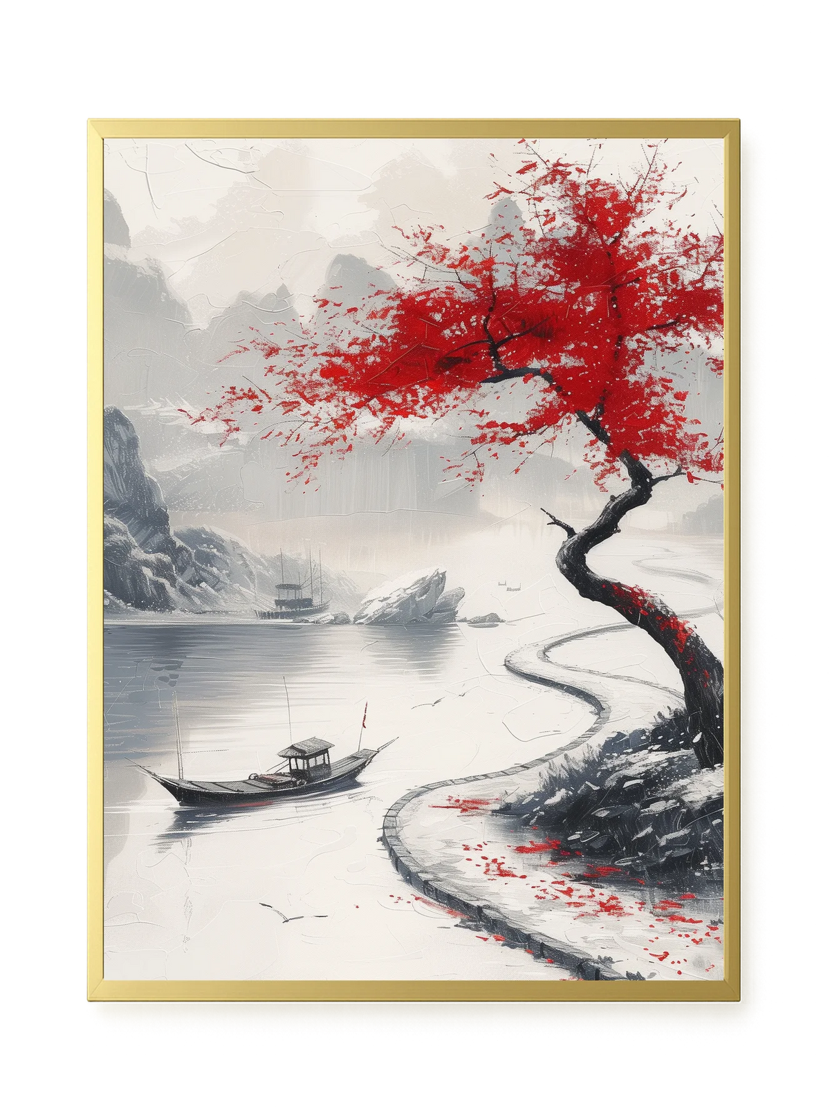 Red Tree Canvas Wall Art