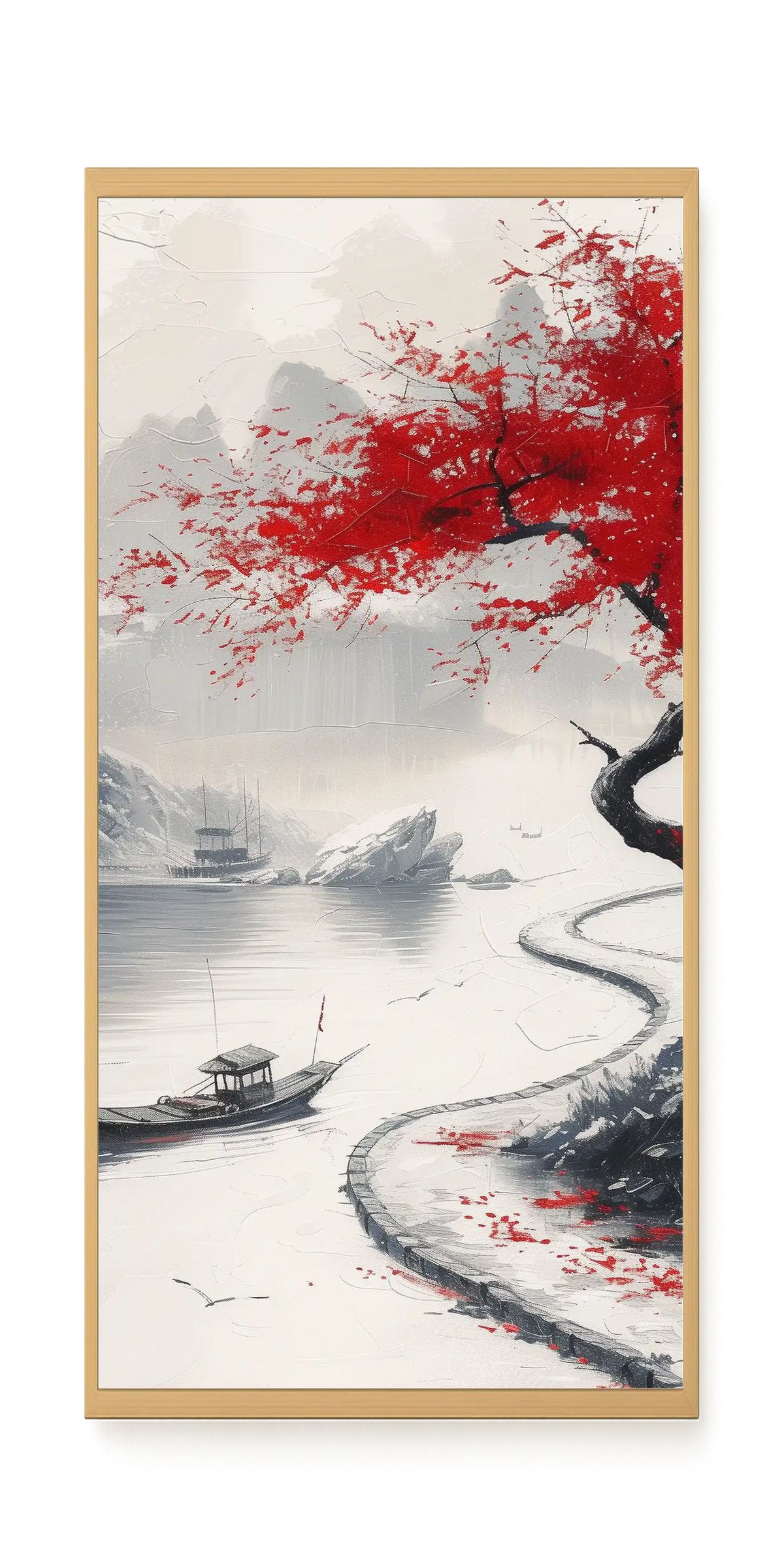 Red Tree Canvas Wall Art