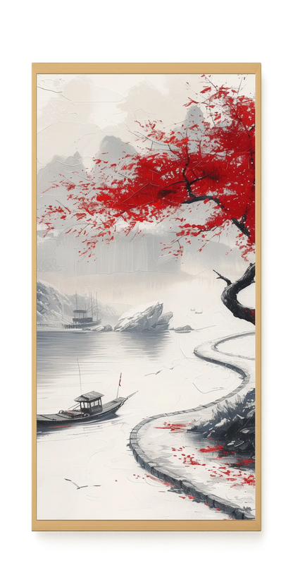 Red Tree Canvas Wall Art