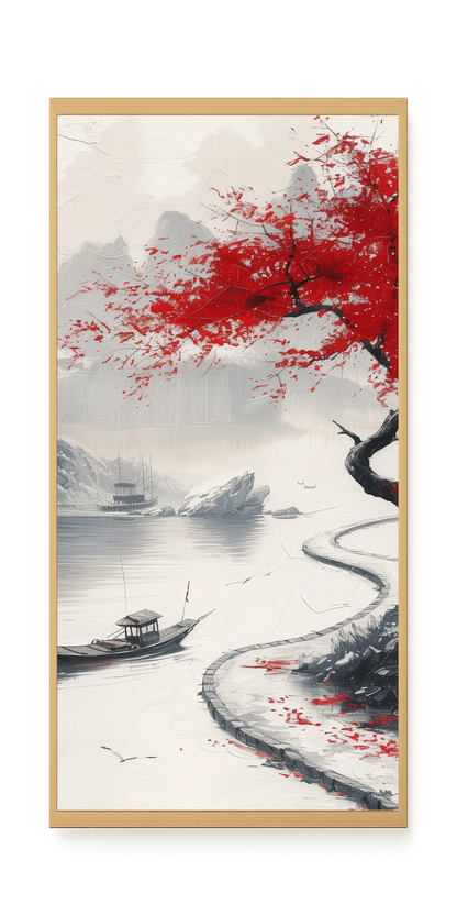 Red Tree Canvas Wall Art