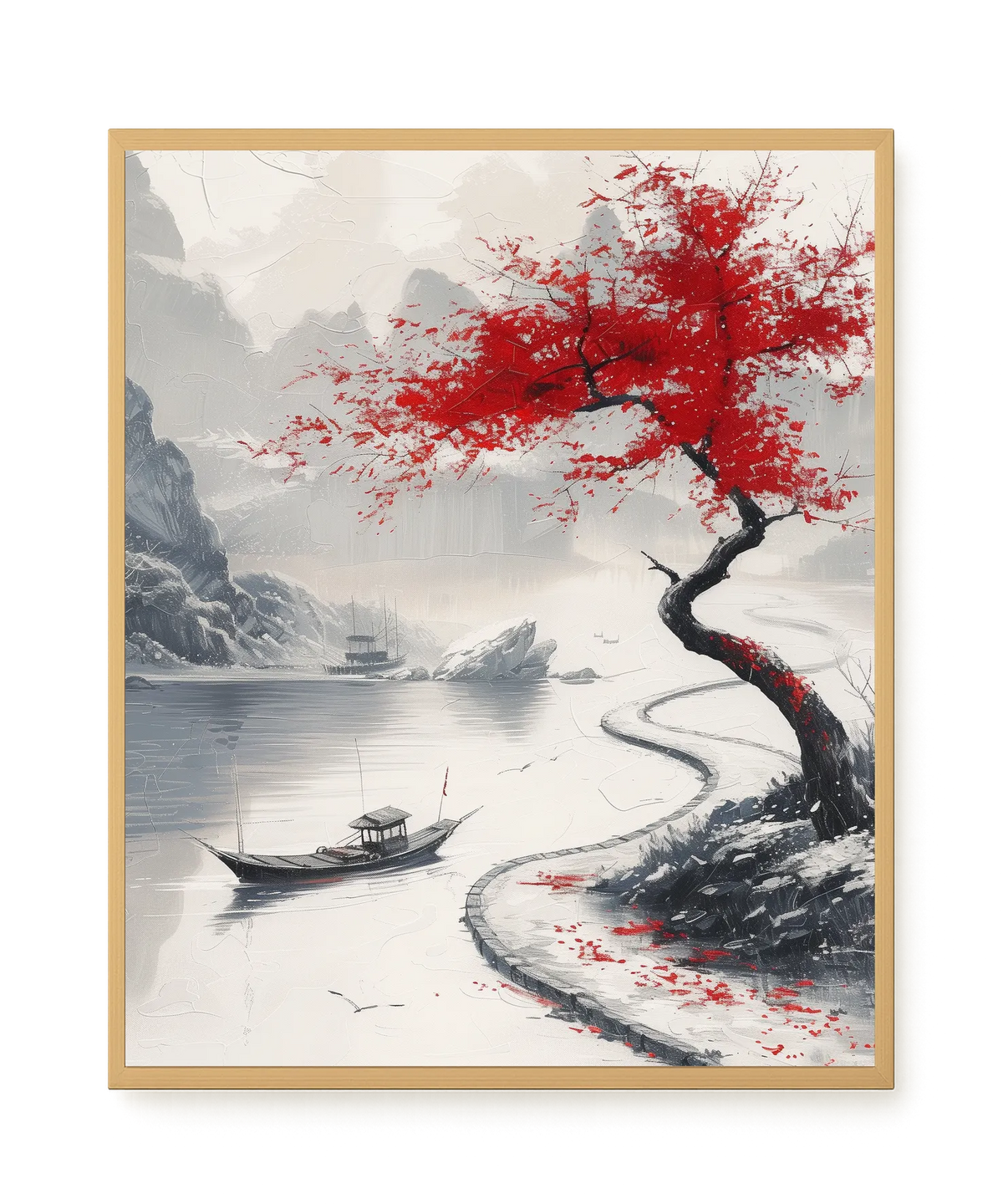 Red Tree Canvas Wall Art