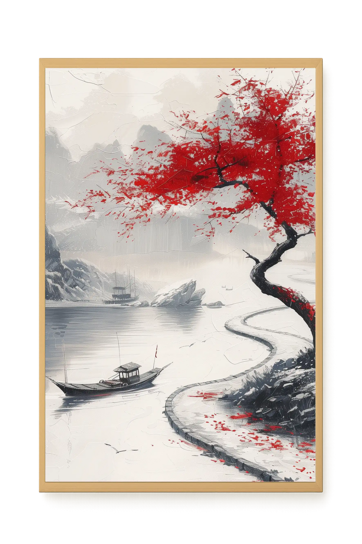 Red Tree Canvas Wall Art
