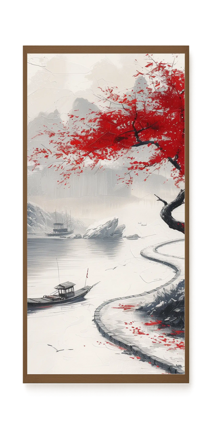 Red Tree Canvas Wall Art