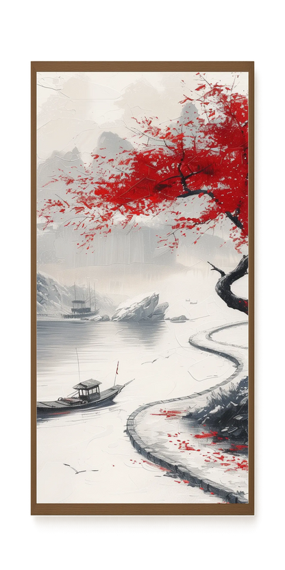 Red Tree Canvas Wall Art