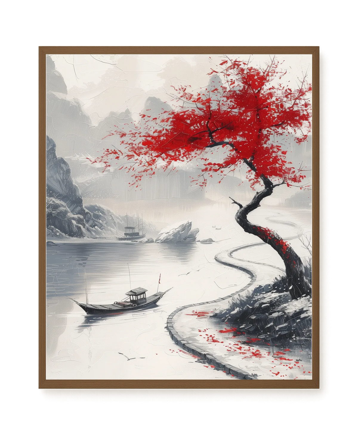 Red Tree Canvas Wall Art
