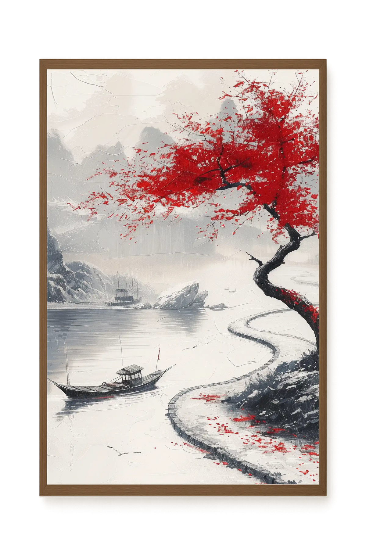 Red Tree Canvas Wall Art