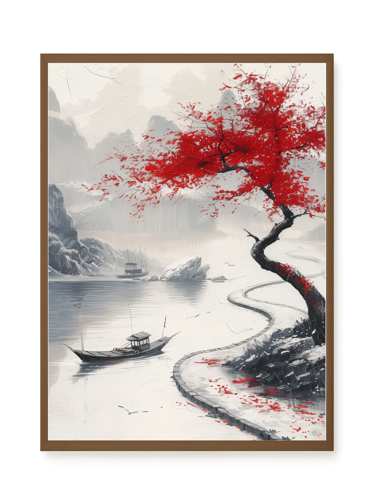 Red Tree Canvas Wall Art