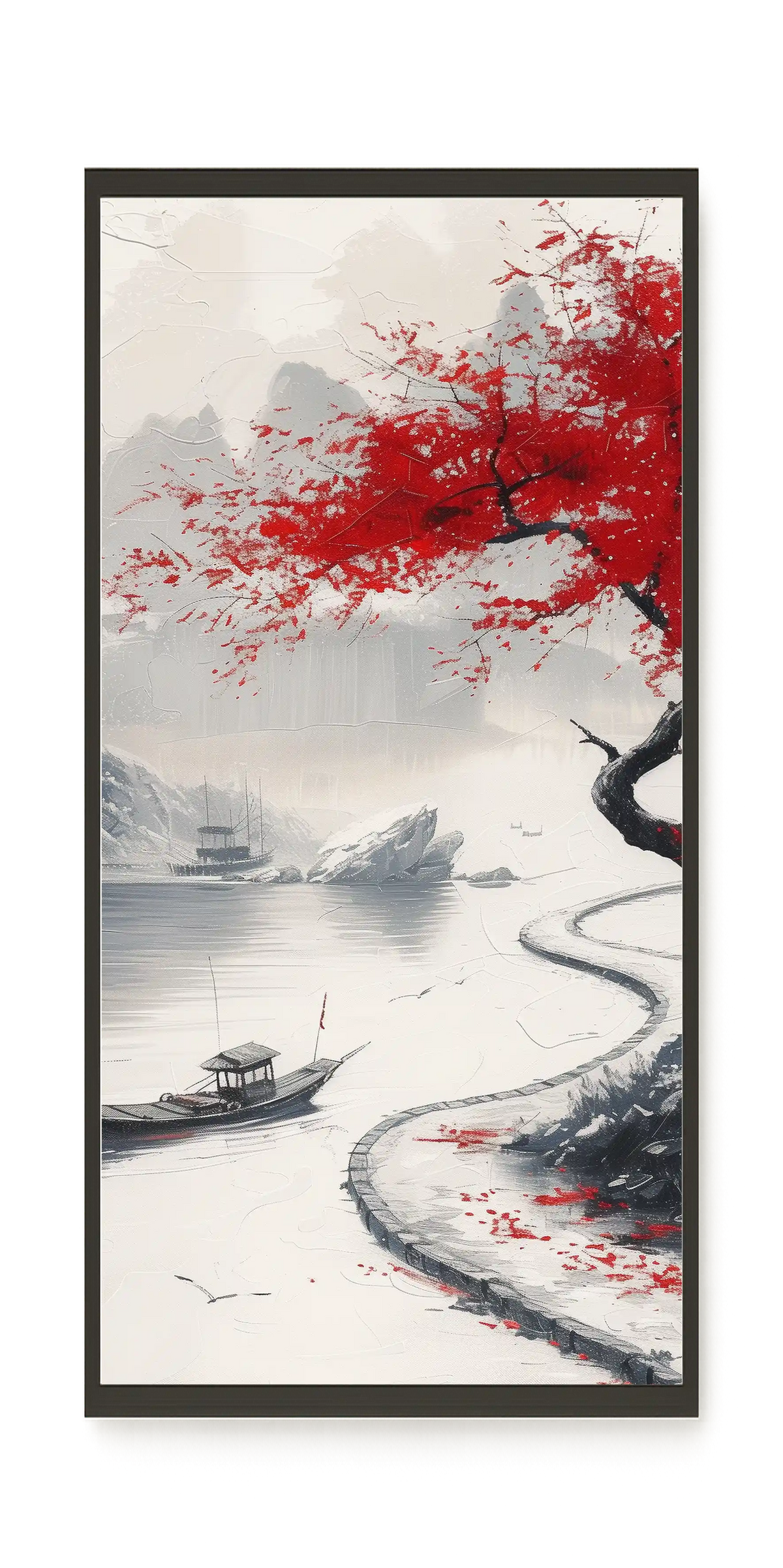 Red Tree Canvas Wall Art
