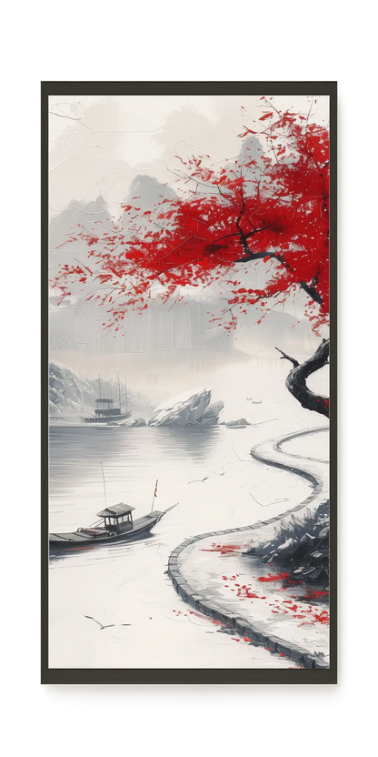 Red Tree Canvas Wall Art