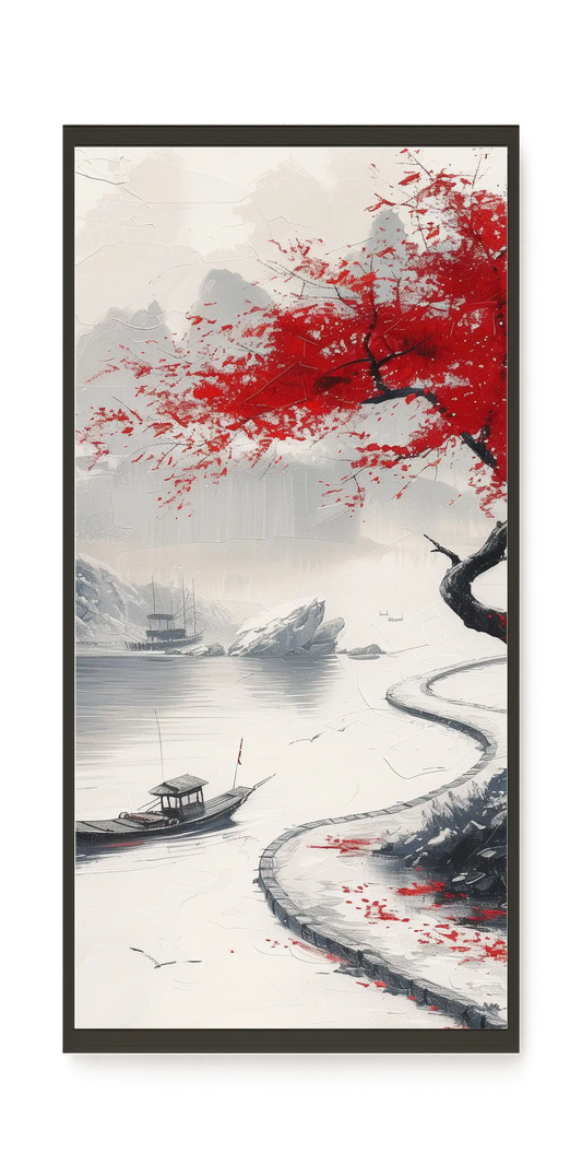 Red Tree Canvas Wall Art
