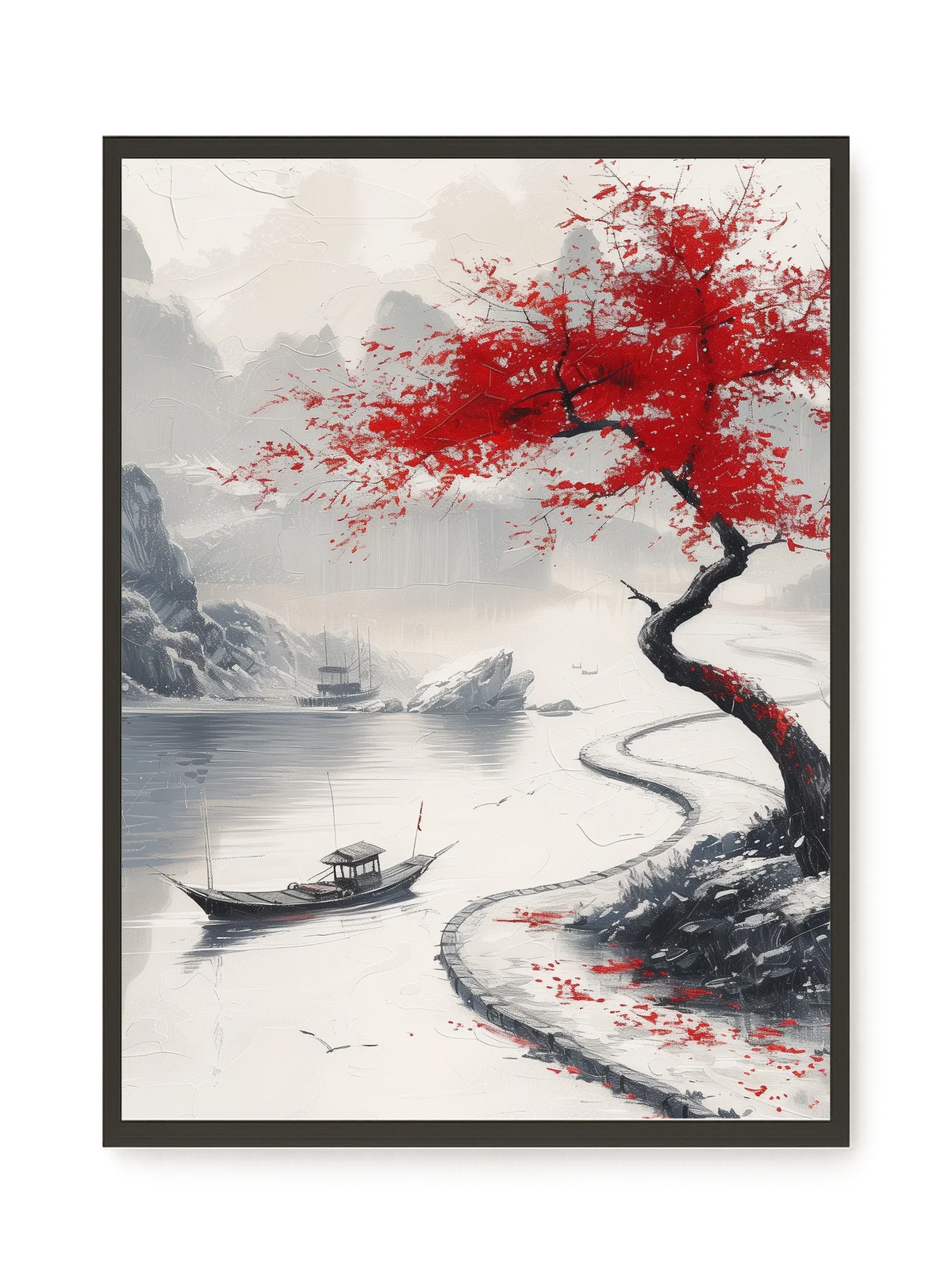 Red Tree Canvas Wall Art