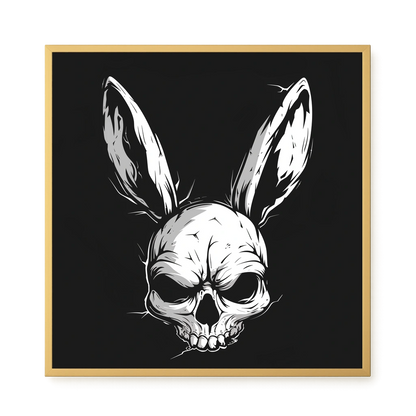 Skull Rabbit Canvas Wall Art