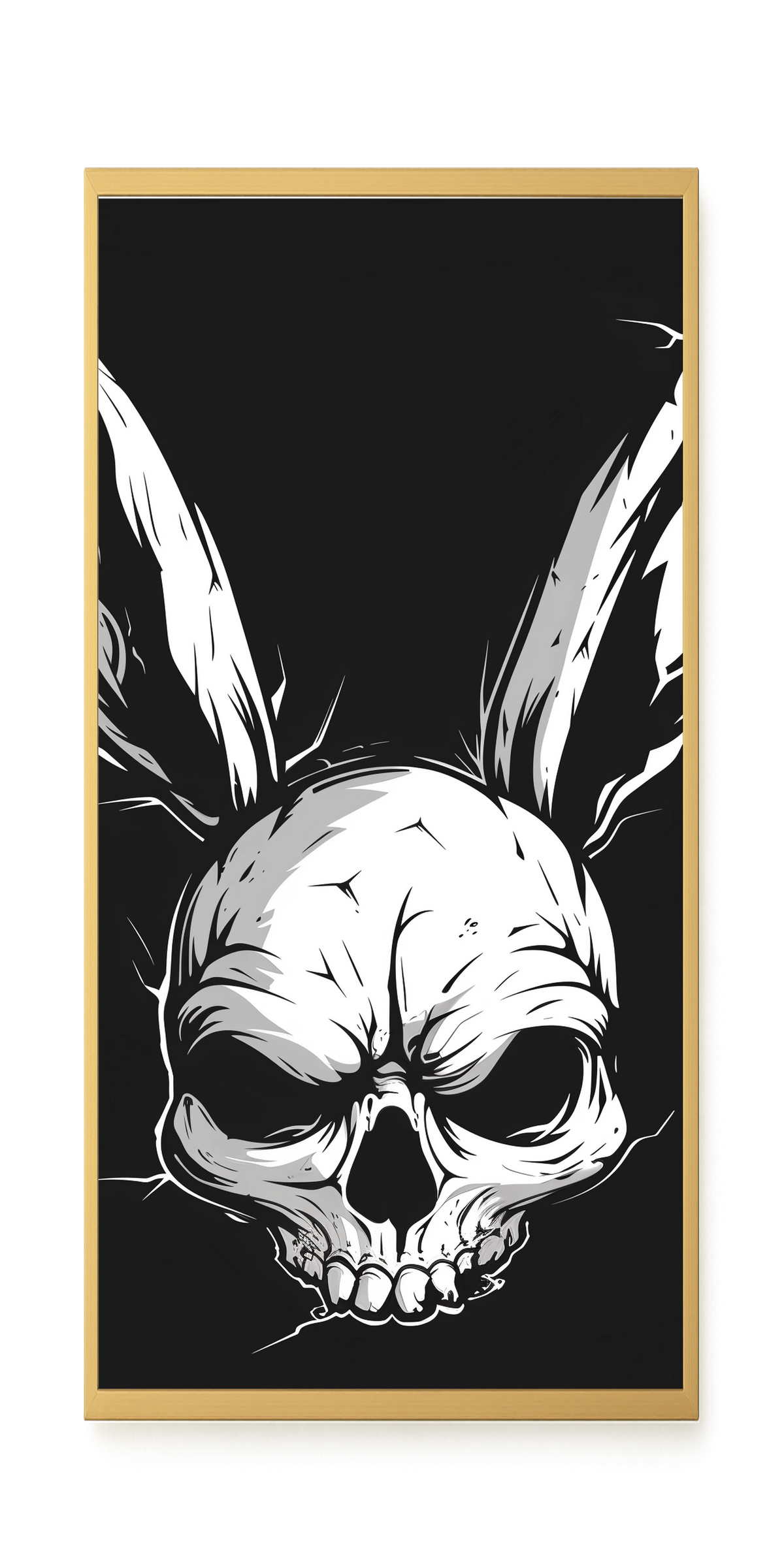 Skull Rabbit Canvas Wall Art