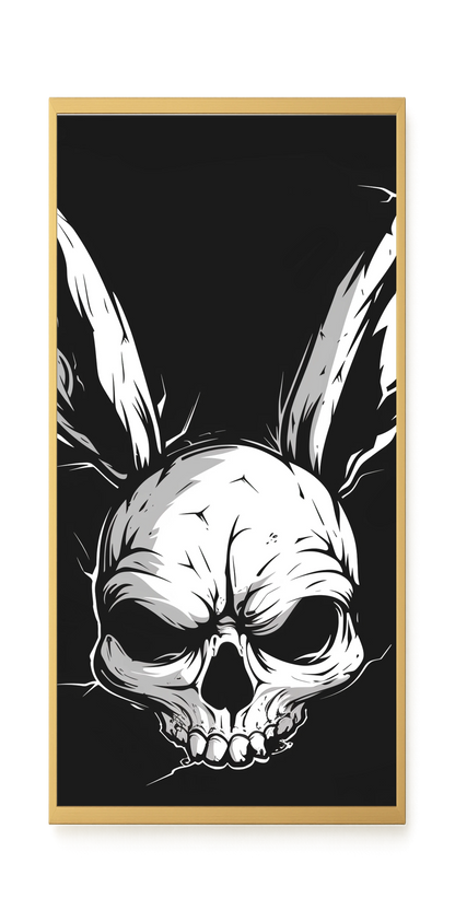Skull Rabbit Canvas Wall Art