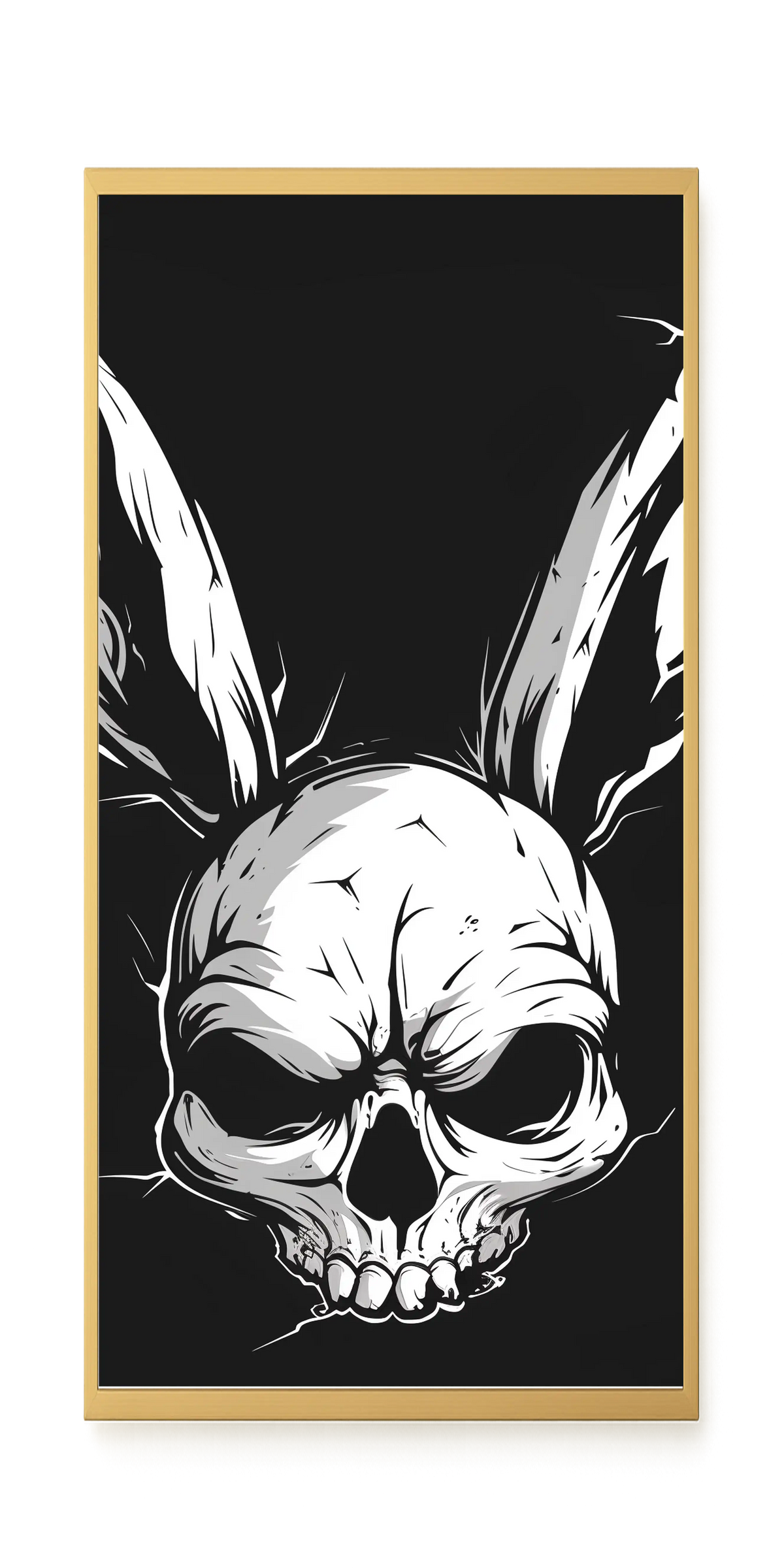 Skull Rabbit Canvas Wall Art
