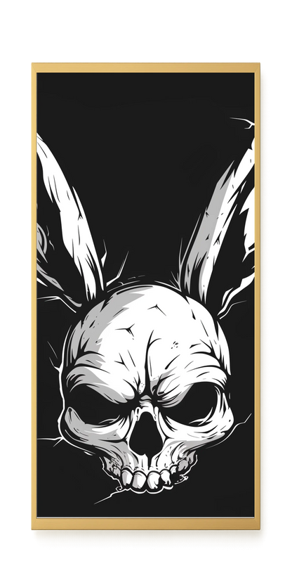 Skull Rabbit Canvas Wall Art