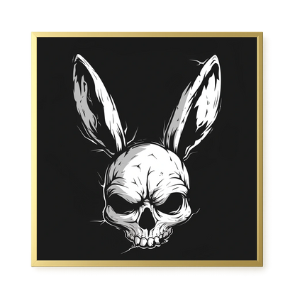 Skull Rabbit Canvas Wall Art