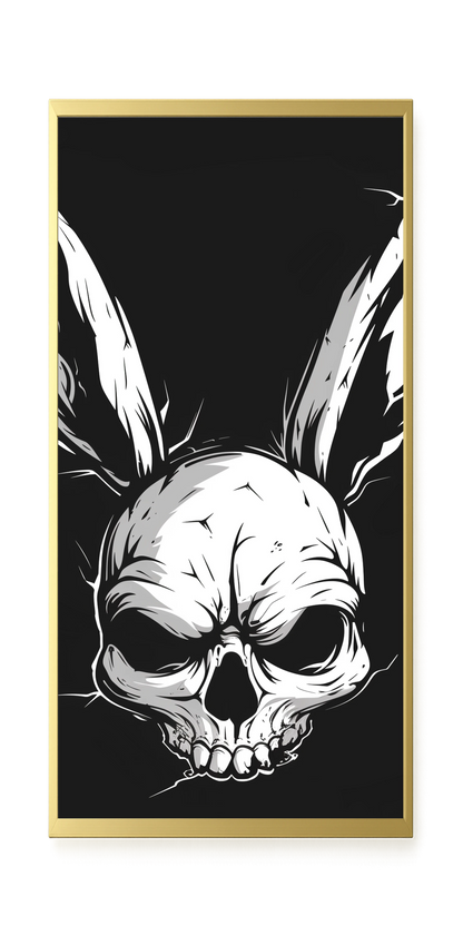 Skull Rabbit Canvas Wall Art