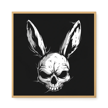 Skull Rabbit Canvas Wall Art