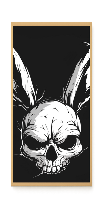Skull Rabbit Canvas Wall Art