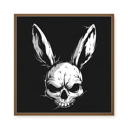Skull Rabbit Canvas Wall Art