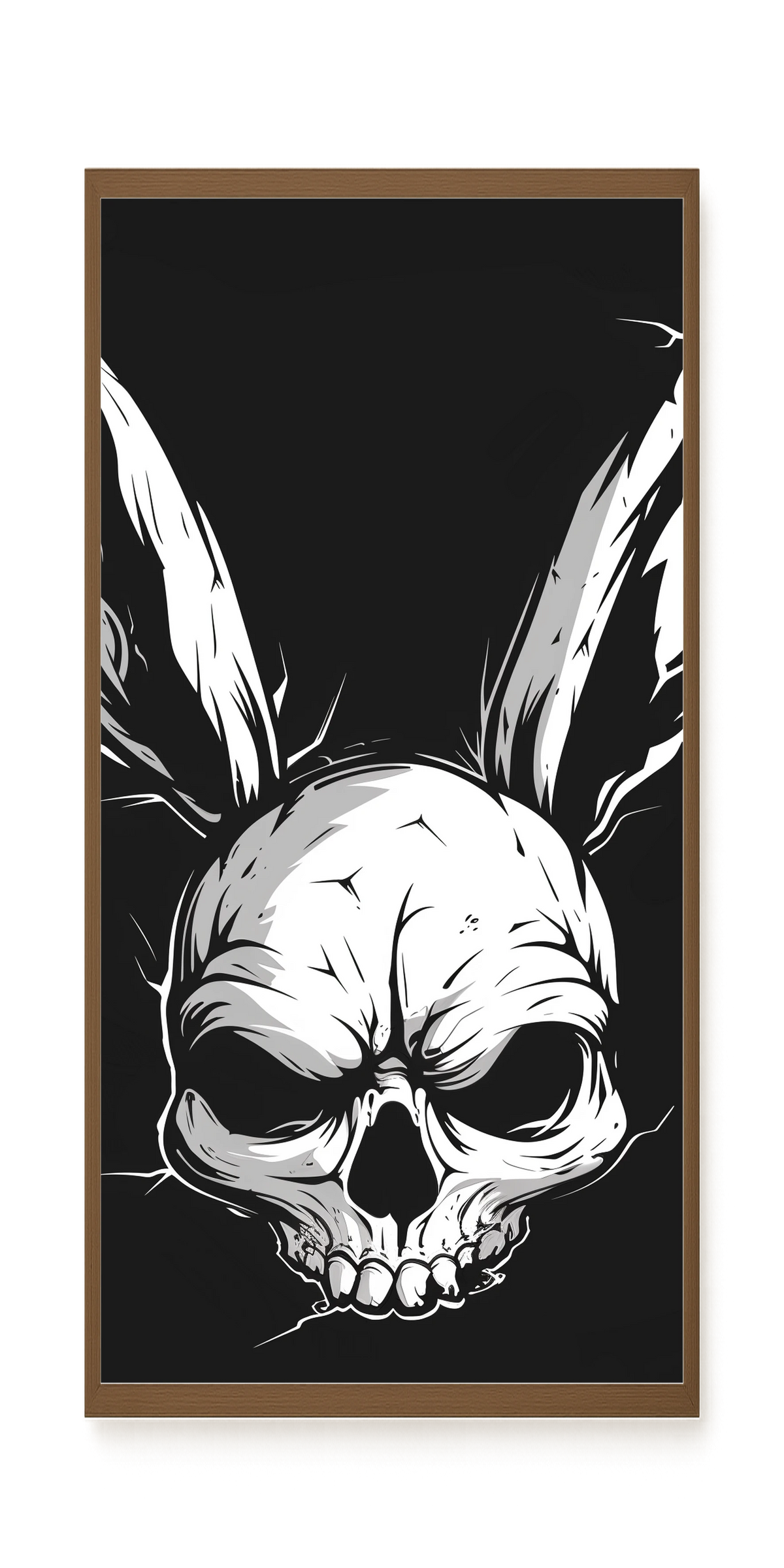 Skull Rabbit Canvas Wall Art
