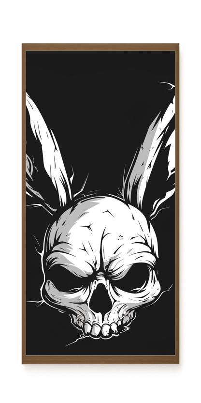 Skull Rabbit Canvas Wall Art