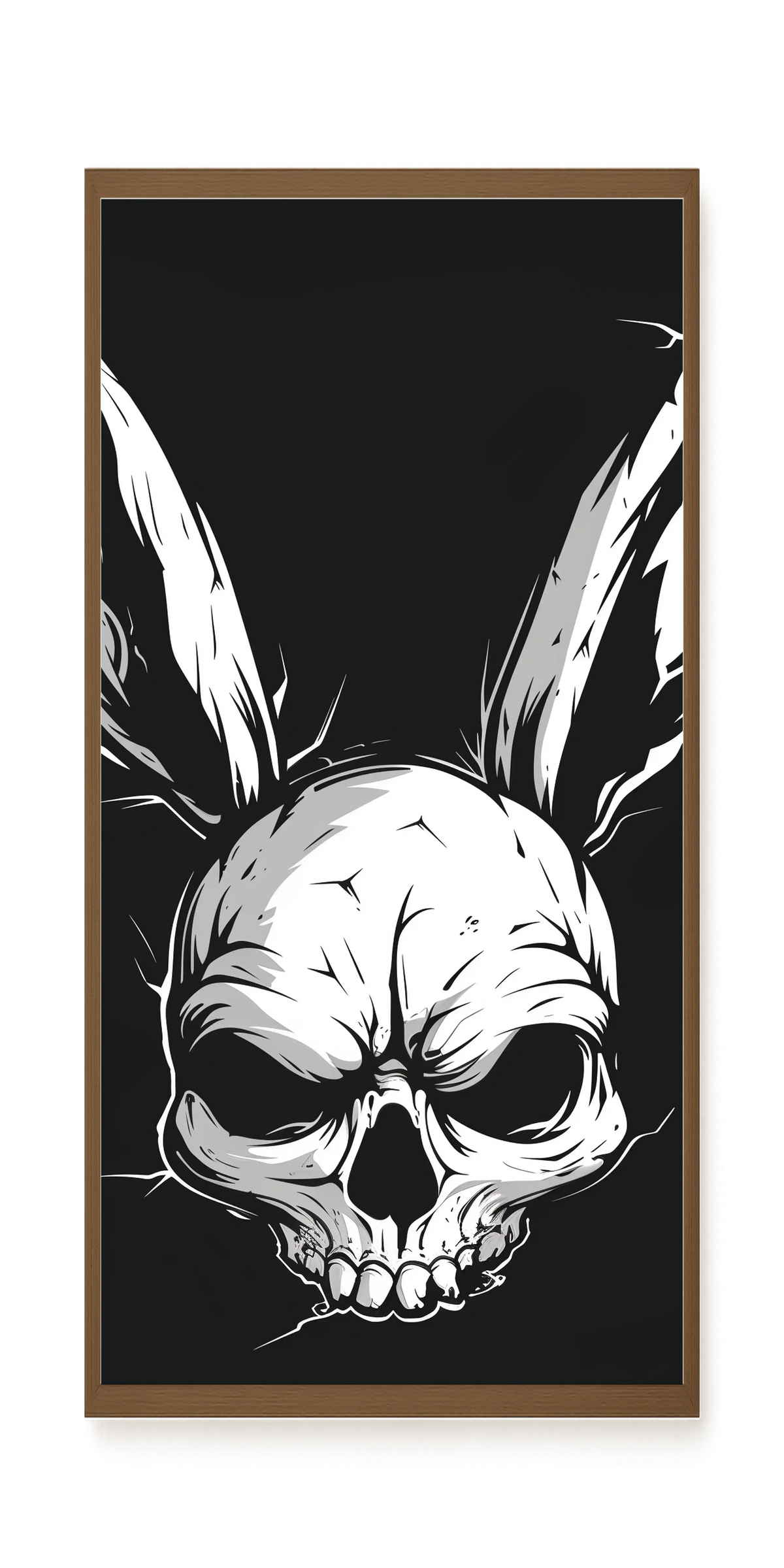 Skull Rabbit Canvas Wall Art
