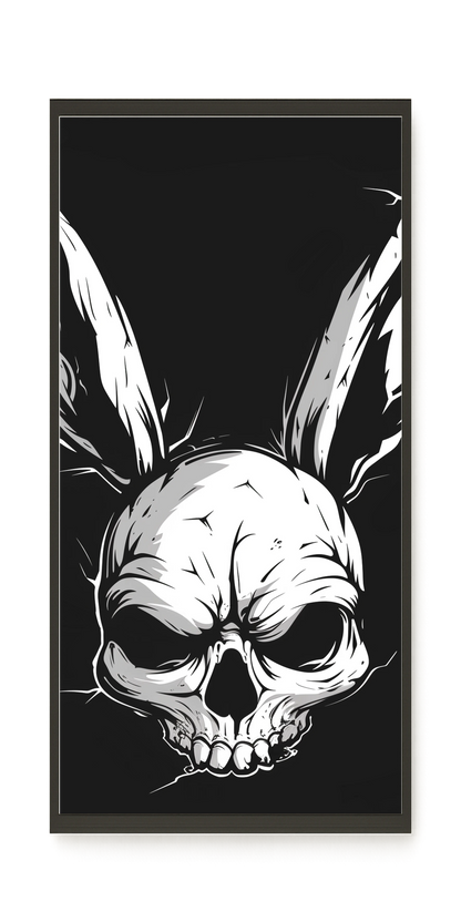 Skull Rabbit Canvas Wall Art