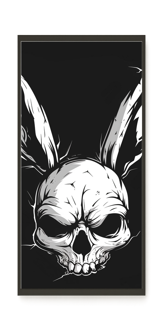 Skull Rabbit Canvas Wall Art
