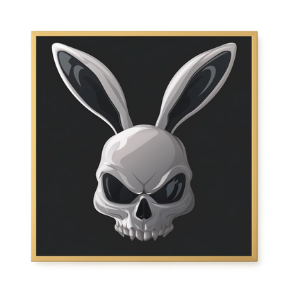 Dark Rabbit Canvas Print