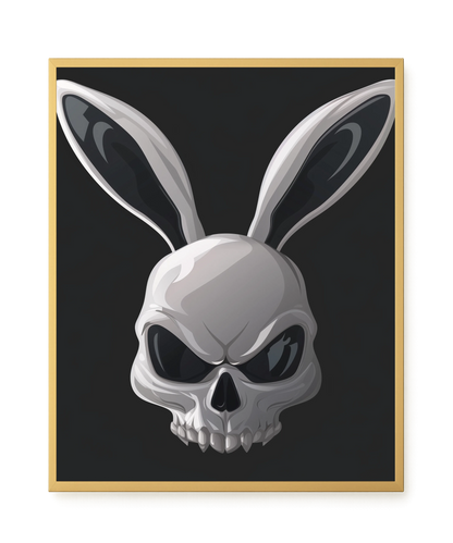 Dark Rabbit Canvas Print