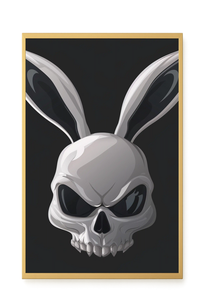 Dark Rabbit Canvas Print