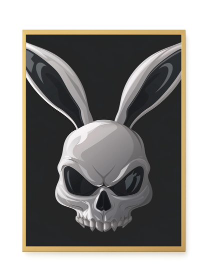 Dark Rabbit Canvas Print