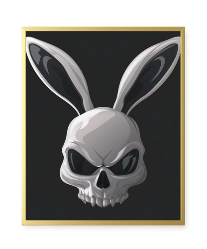Dark Rabbit Canvas Print