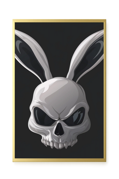 Dark Rabbit Canvas Print