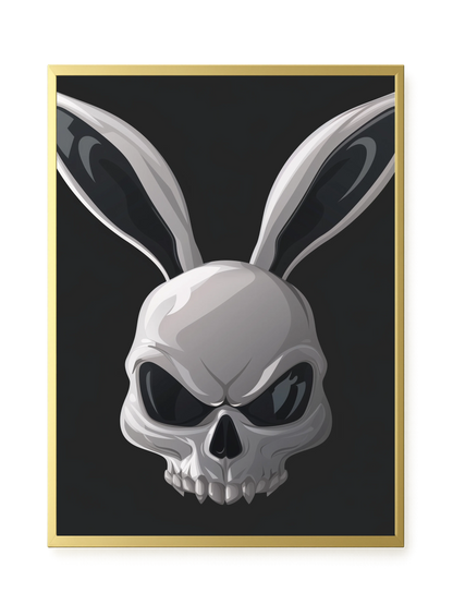 Dark Rabbit Canvas Print