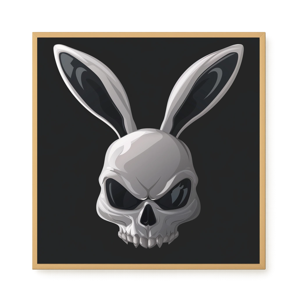 Dark Rabbit Canvas Print