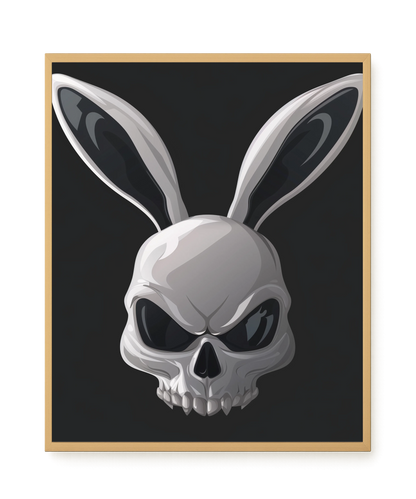 Dark Rabbit Canvas Print