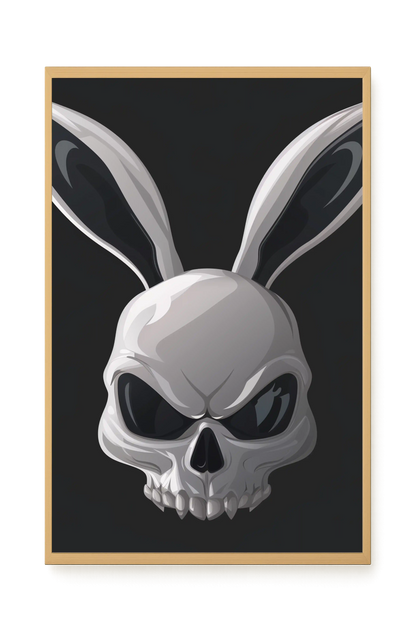 Dark Rabbit Canvas Print