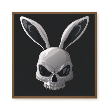 Dark Rabbit Canvas Print