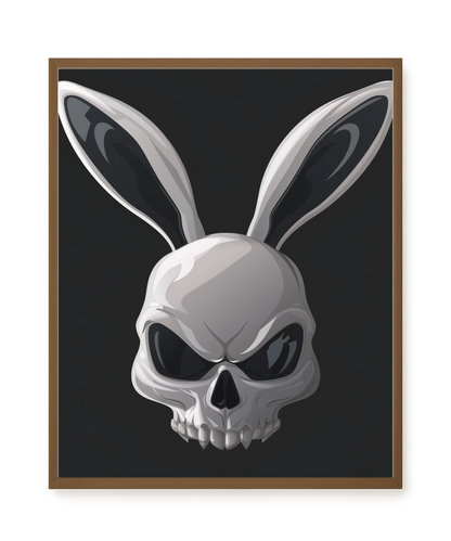 Dark Rabbit Canvas Print
