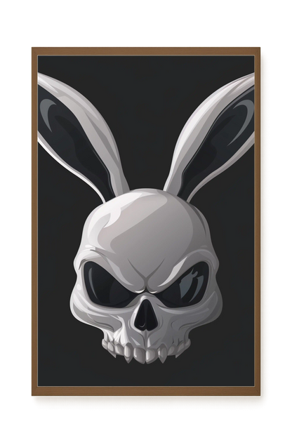 Dark Rabbit Canvas Print