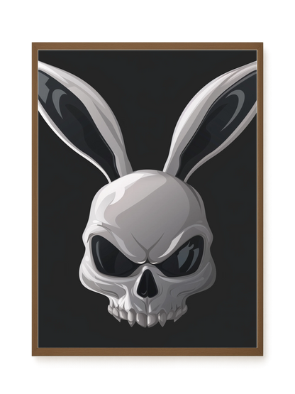 Dark Rabbit Canvas Print