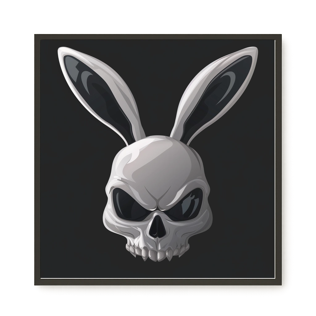 Dark Rabbit Canvas Print