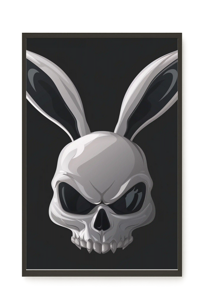 Dark Rabbit Canvas Print
