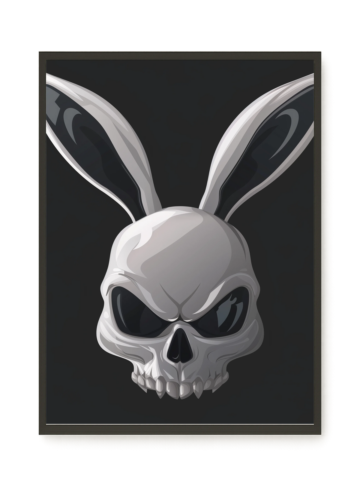 Dark Rabbit Canvas Print